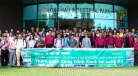 Đoàn Hội đồng Công trình xanh và CLB Kiến trúc xanh tham quan KCN Long Hậu