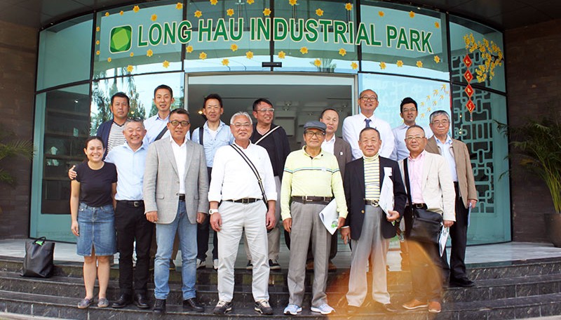 Đoàn doanh nghiệp tỉnh Gunma Nhật Bản tham quan KCN Long Hậu